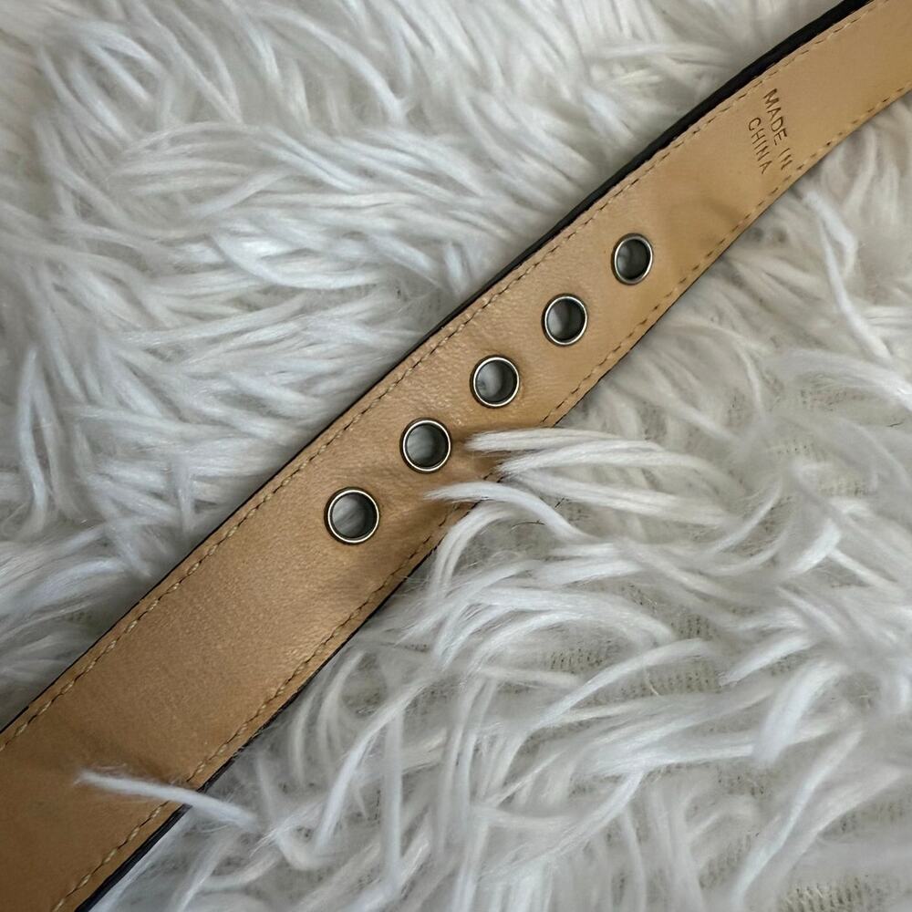 NWB y2k COACH Legacy Stripe Leather Dog Collar XS w COACH Charm Limited Ed Rare - Picture 8 of 10